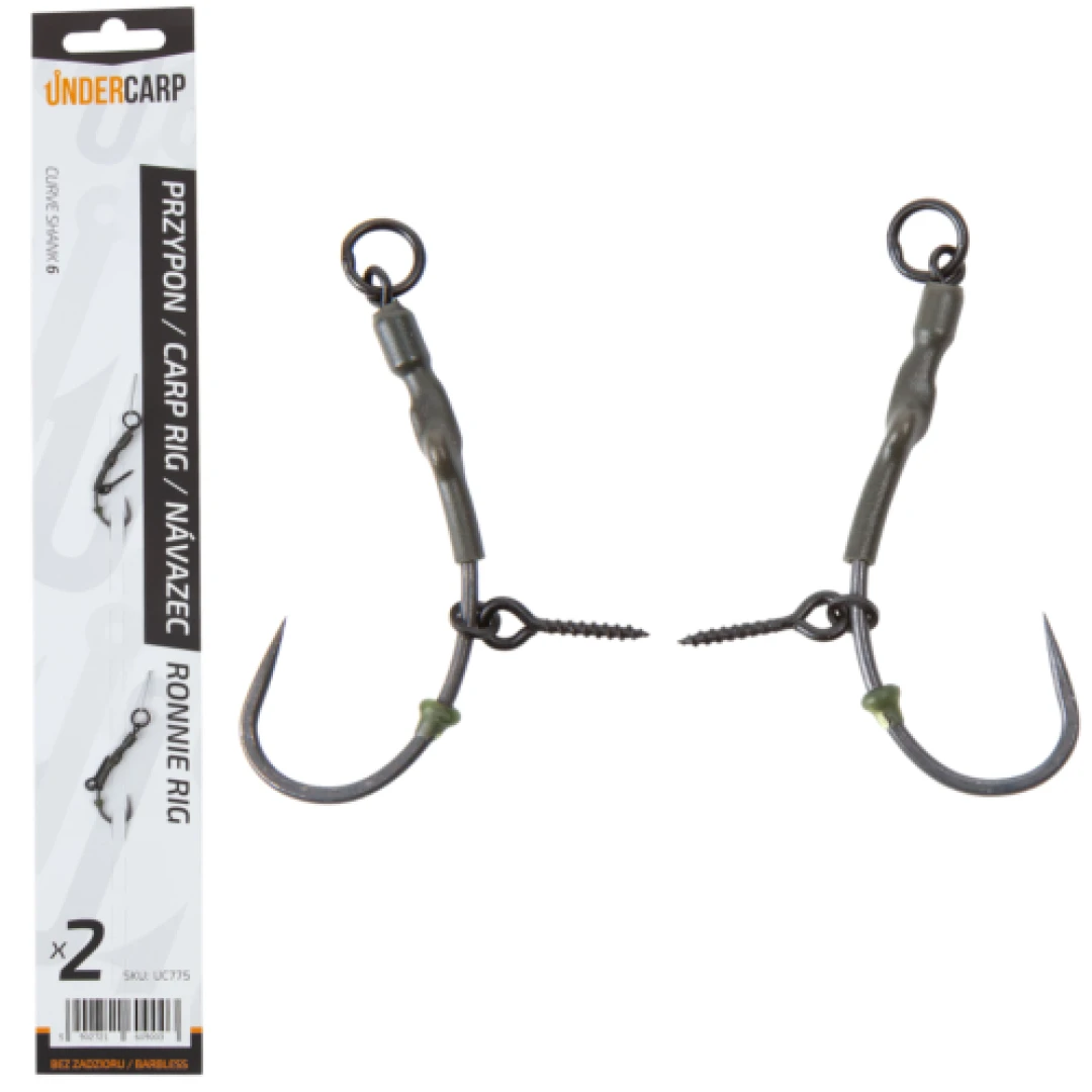UnderCarp Ronnie Rig - Przypon karpiowy bezzadziorowy