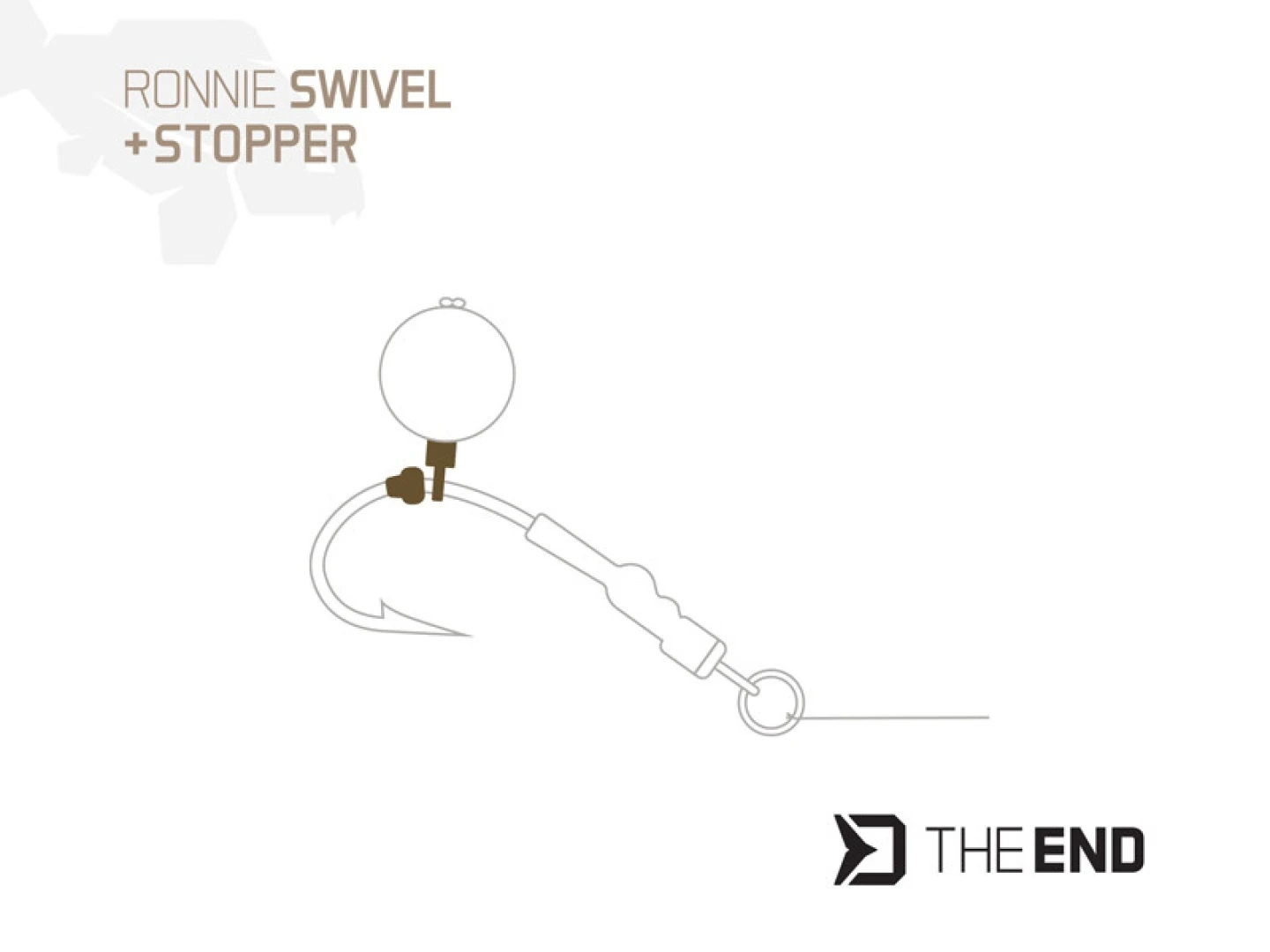 Delphin THE END Ronnie  Swivel  + Stopper - (rozmiar 9)  9