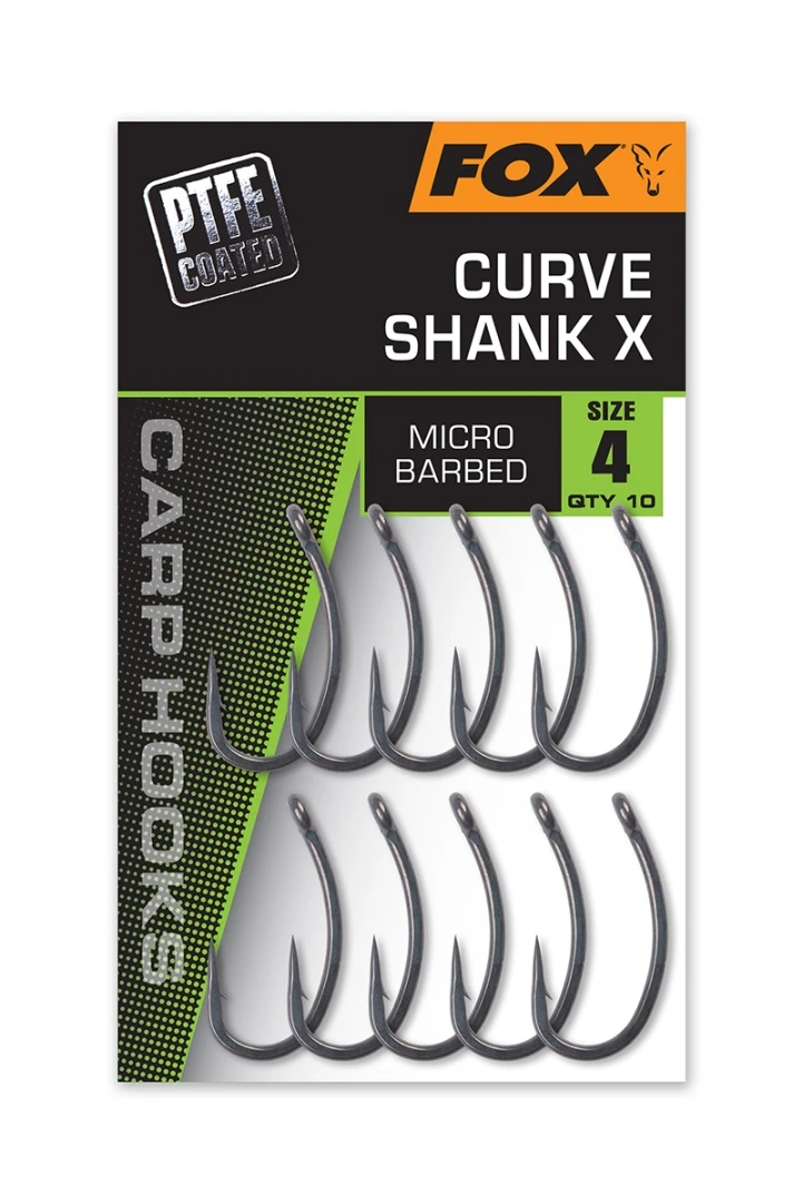 Fox Carp Hooks Curve Shank X - (z powłoką PTFE)