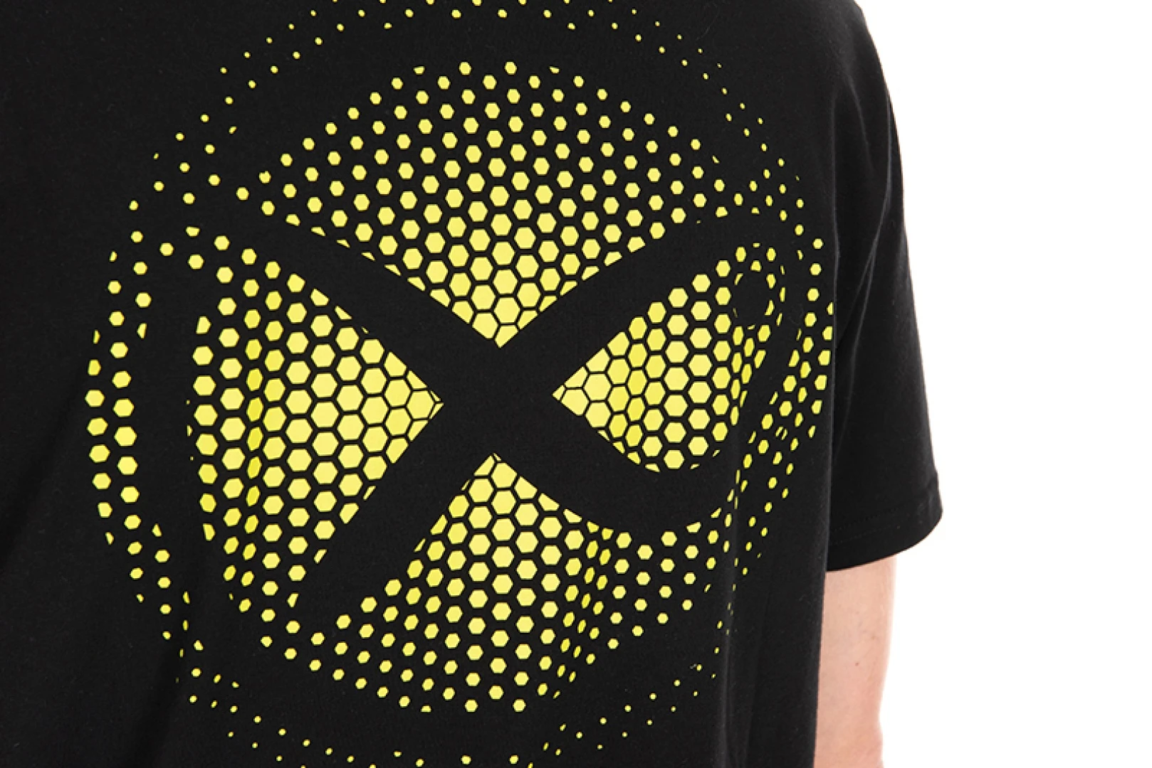Matrix Large Fade Logo T-shirt - Black/Lime S