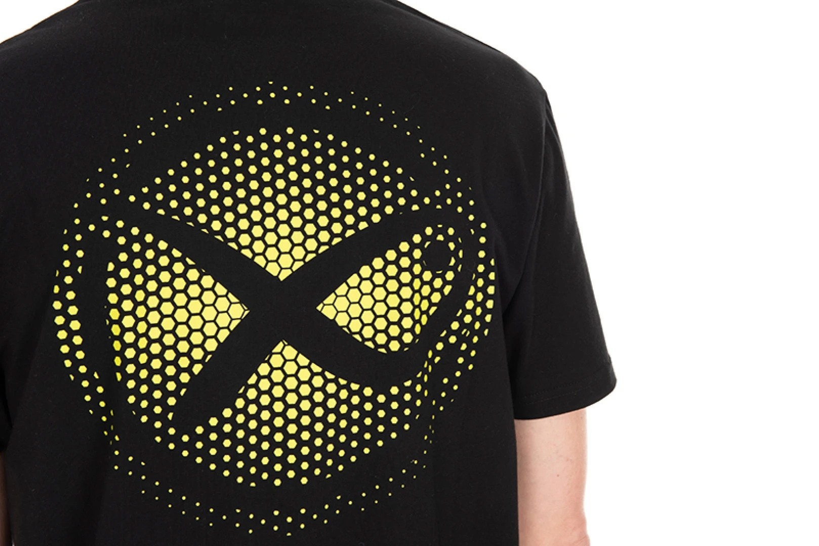 Matrix Large Fade Logo T-shirt - Black/Lime S