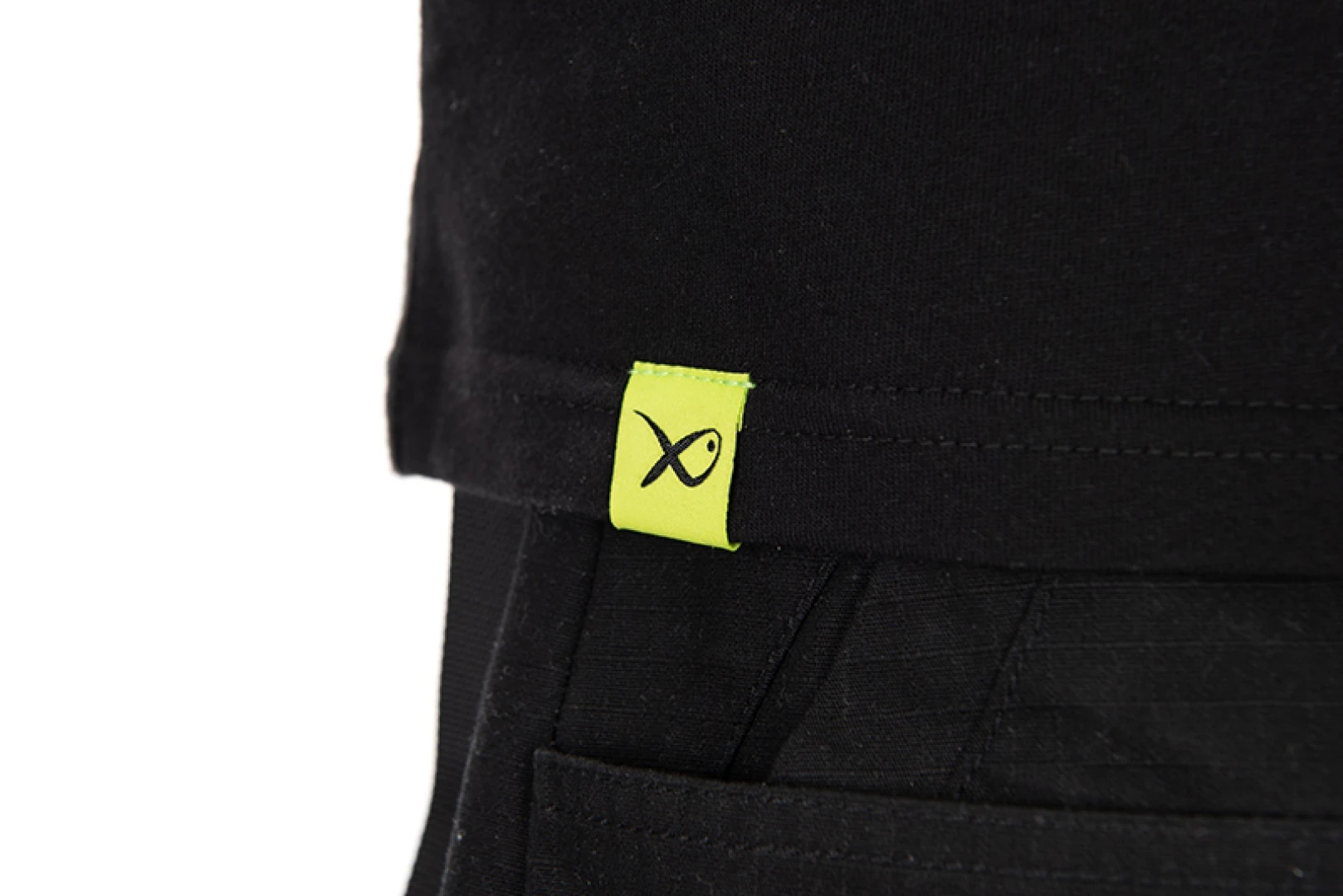Matrix Large Fade Logo T-shirt - Black/Lime S