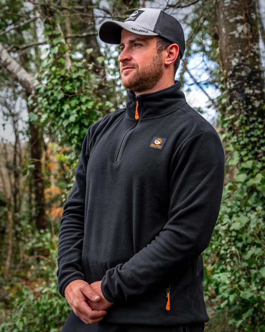 GURU Black 1/4 Zip Fleece 