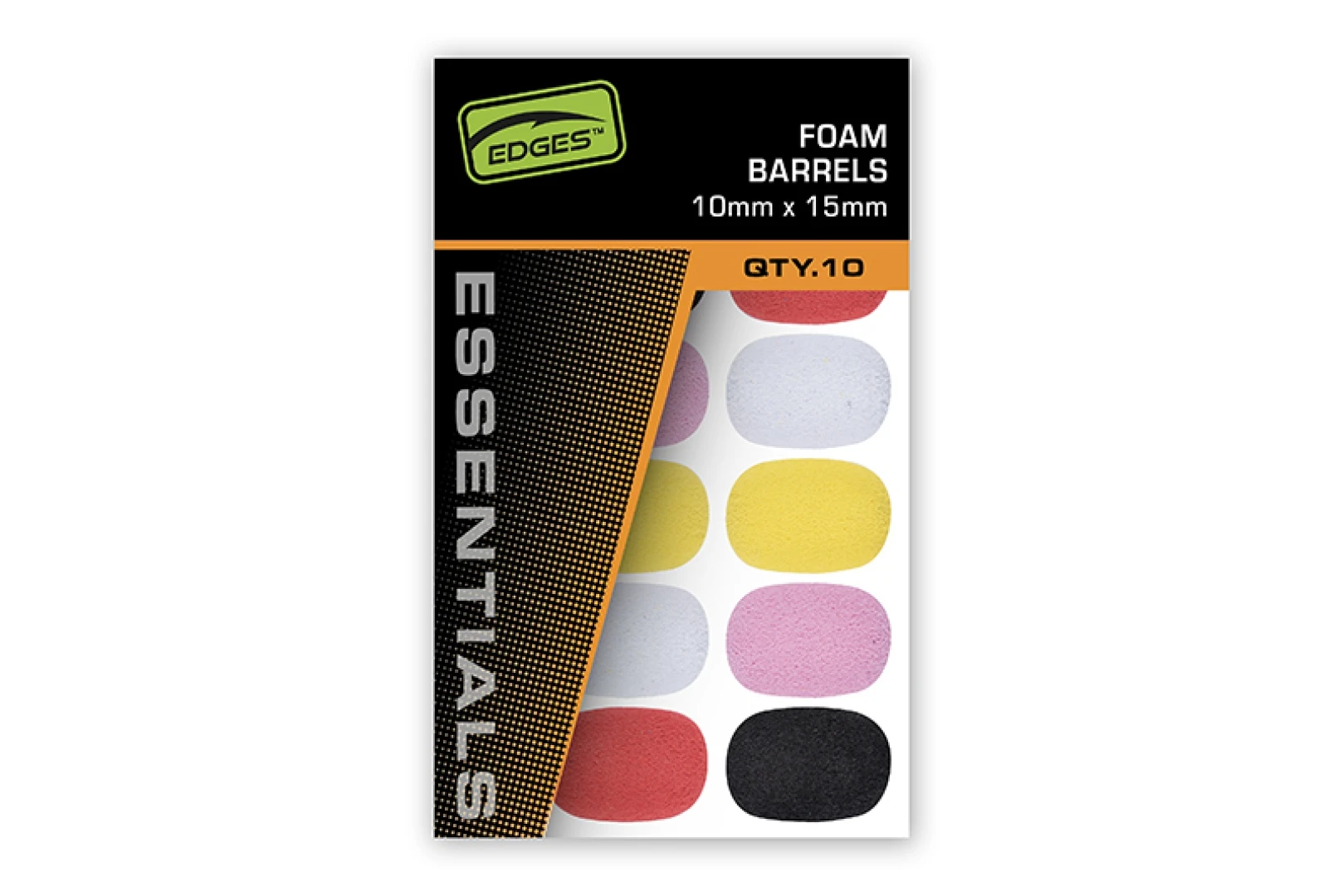 Fox Edges Foam Barrels 10mm x 15mm - Mix Kolorów