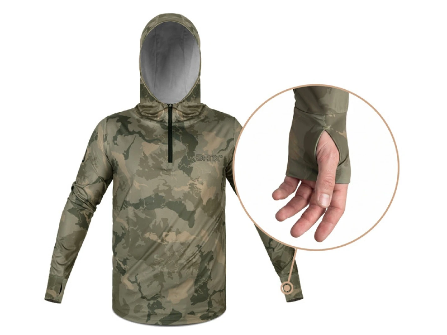 Delphin UV ARMOR 50+ Banx - Bluza z kapturem 