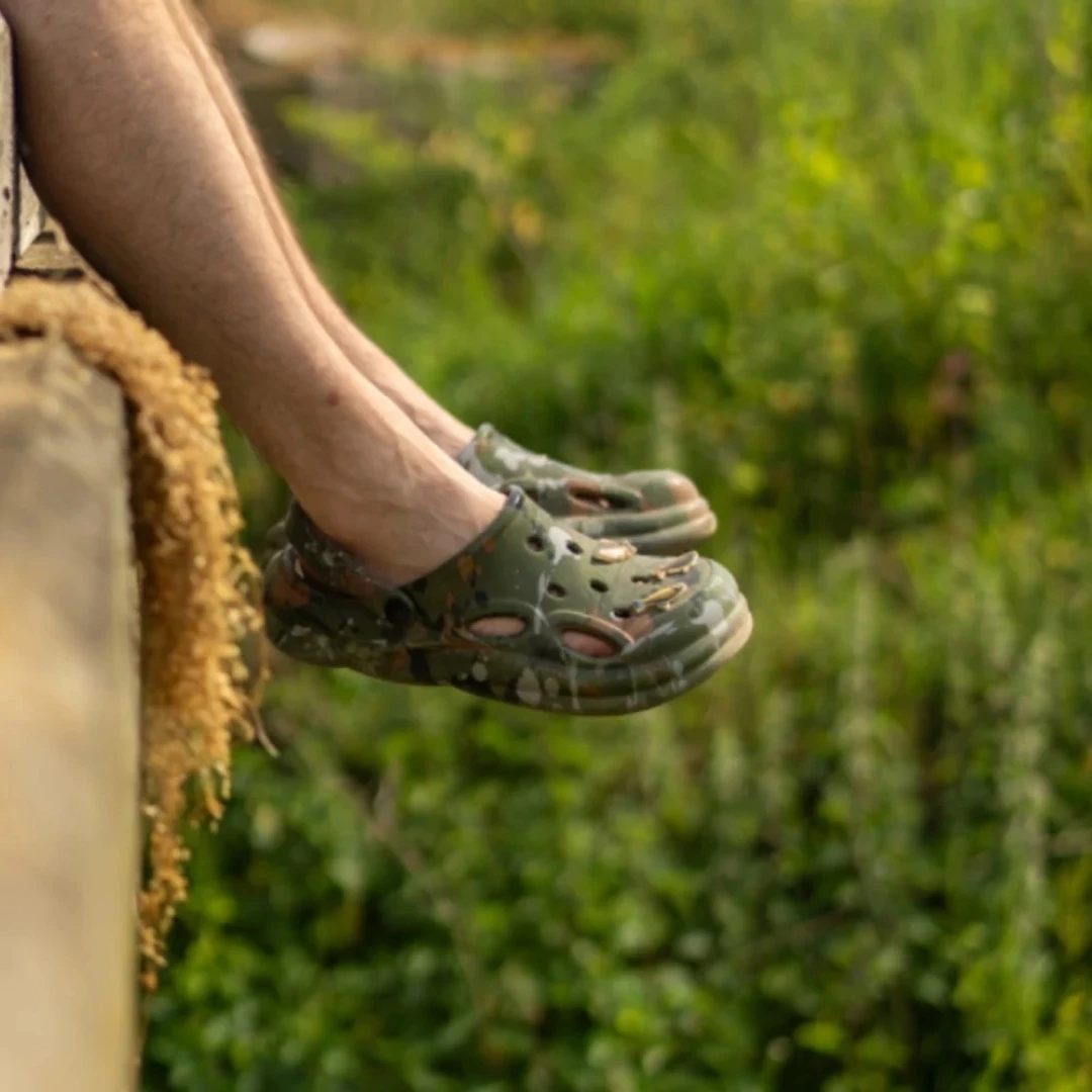 One More Cast PB Splash Camo Moulded Slipper 9/10 UK (44 - 45 EU)