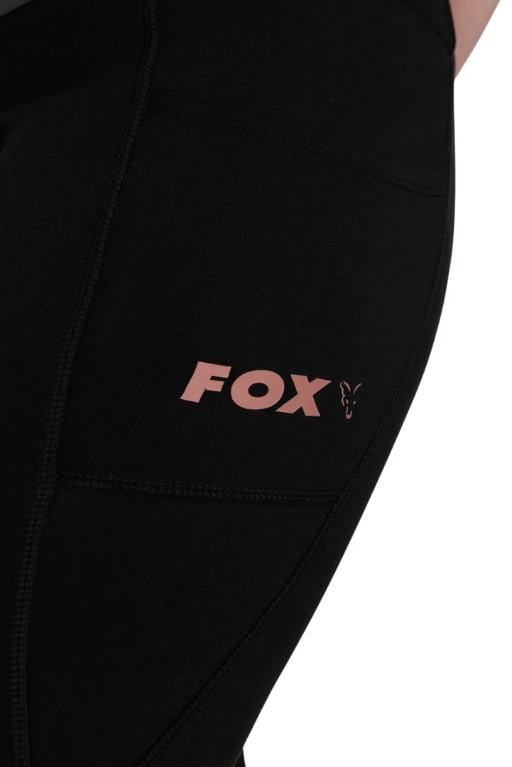 Fox Womens Black Lined Leggings XL (20-22)