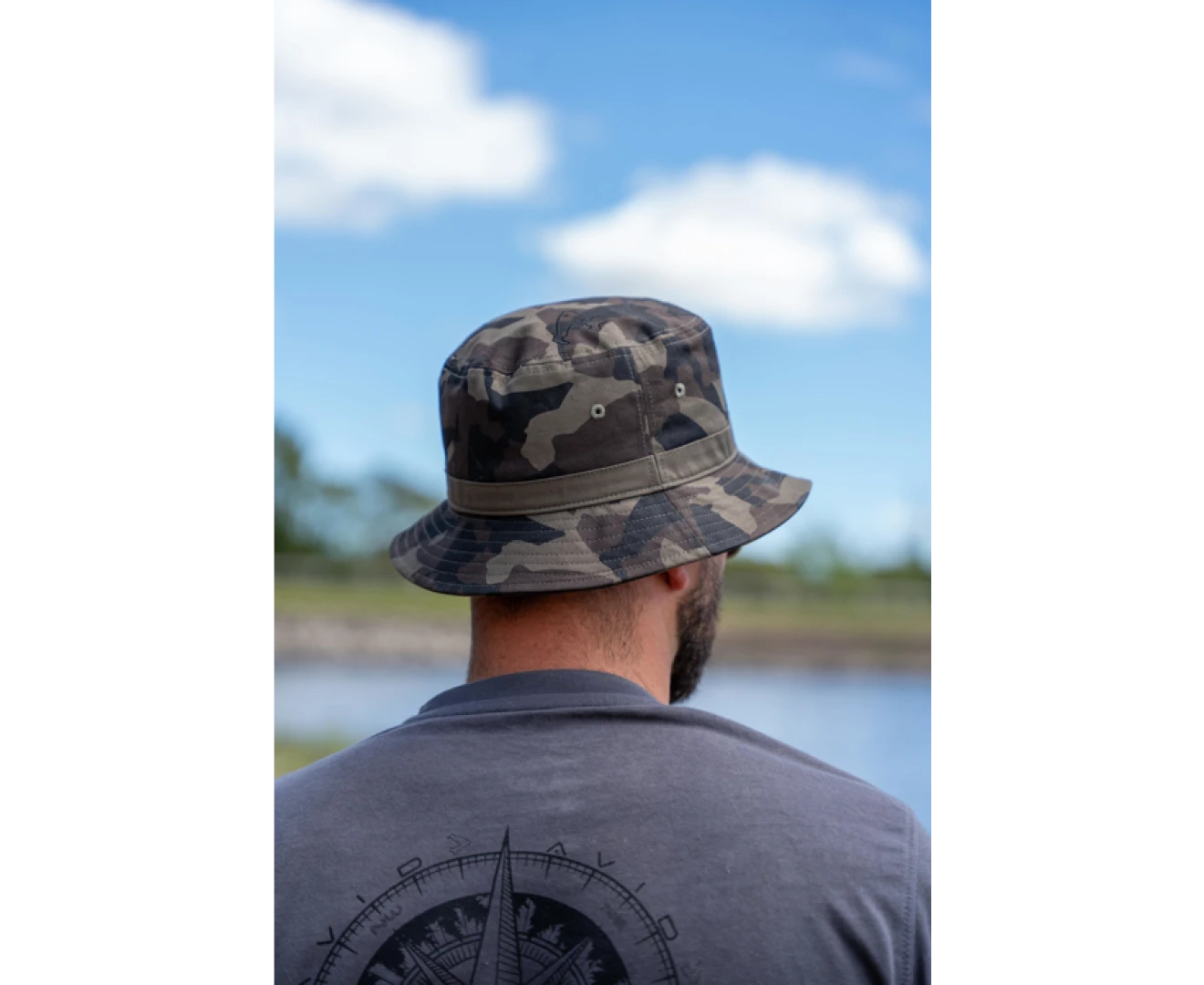 Avid Carp Distortion Dark Camo Bucket Hat