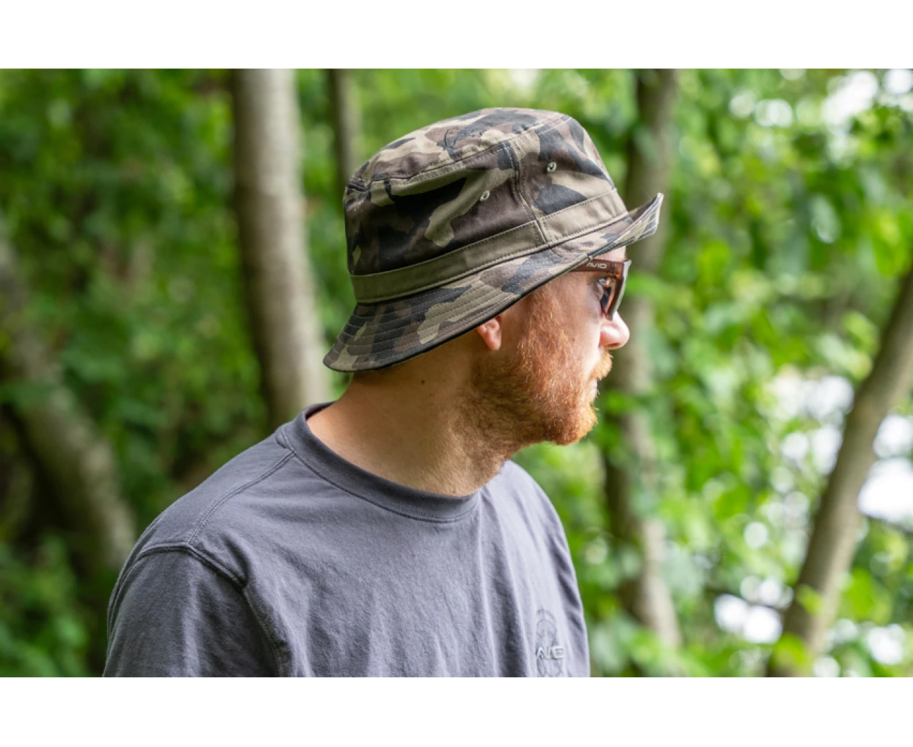 Avid Carp Distortion Dark Camo Bucket Hat