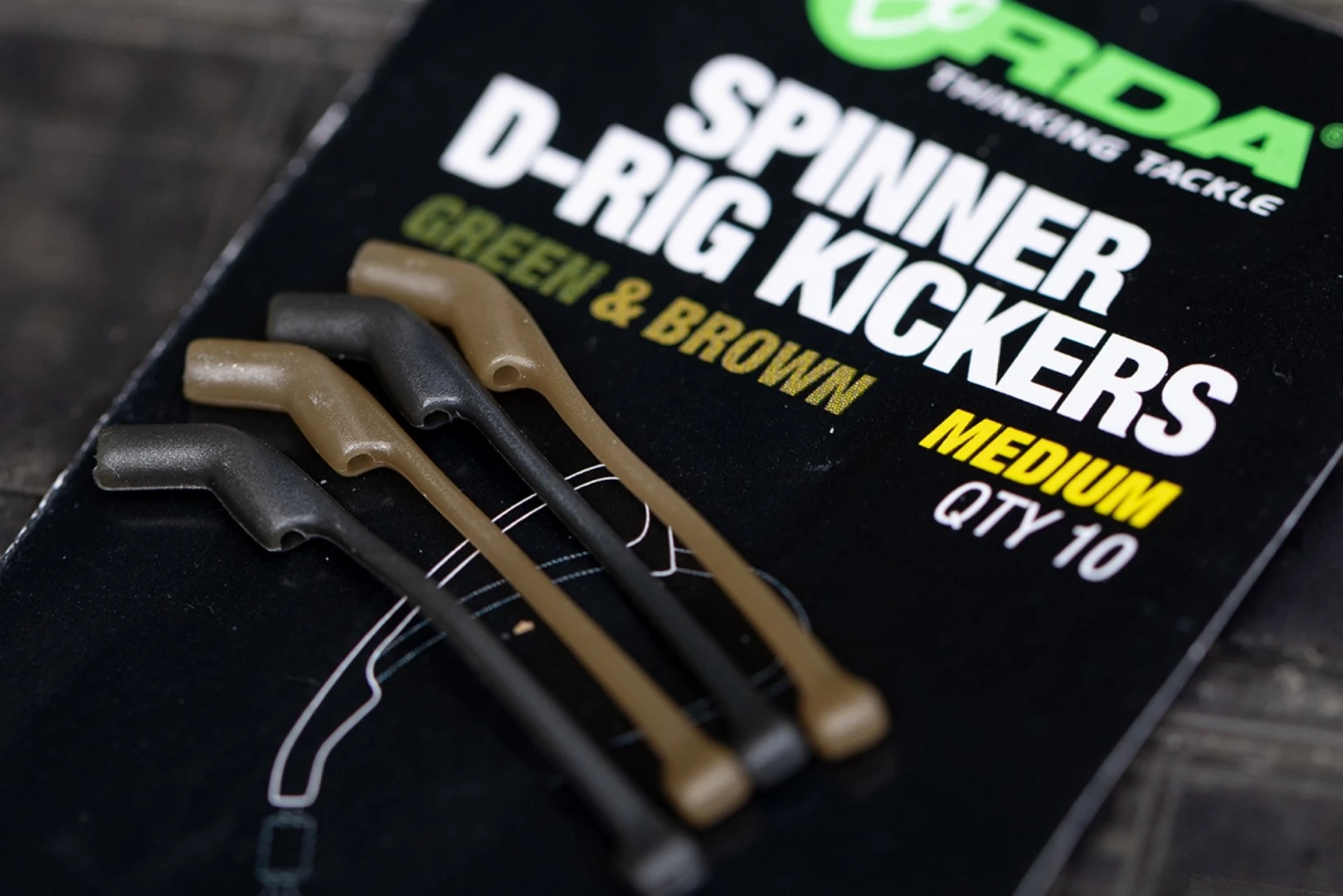 Korda Kickers D-Rig Spinner Green/Brown Large