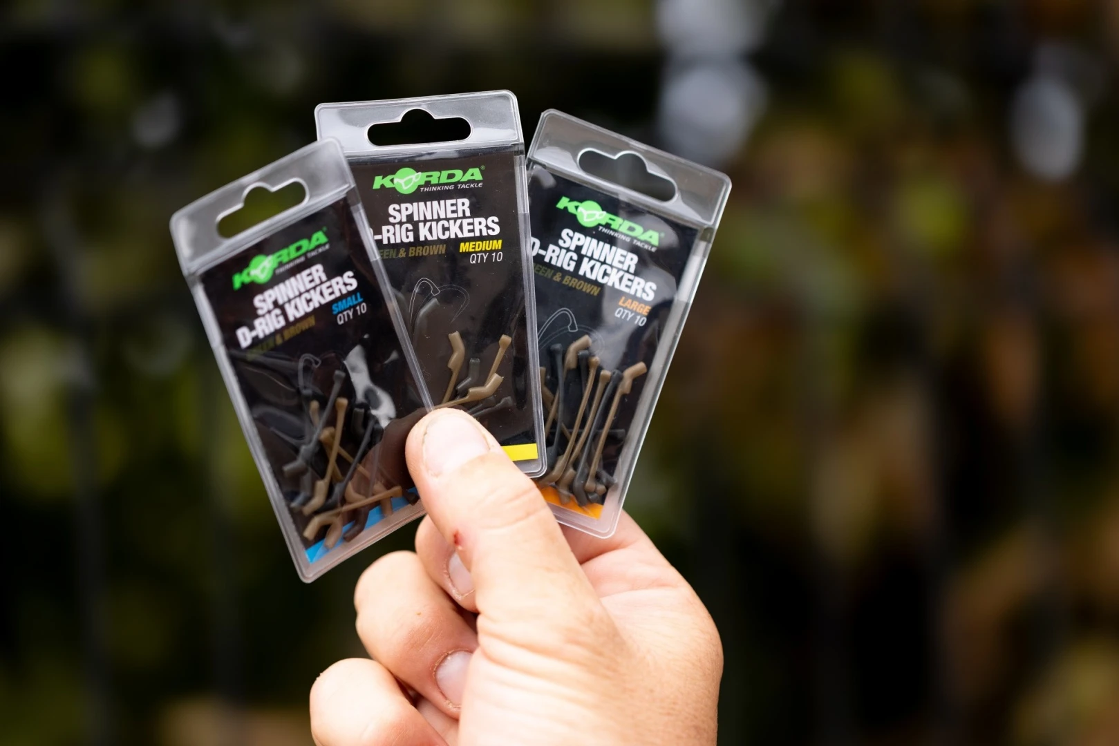 Korda Kickers D-Rig Spinner Green/Brown Large