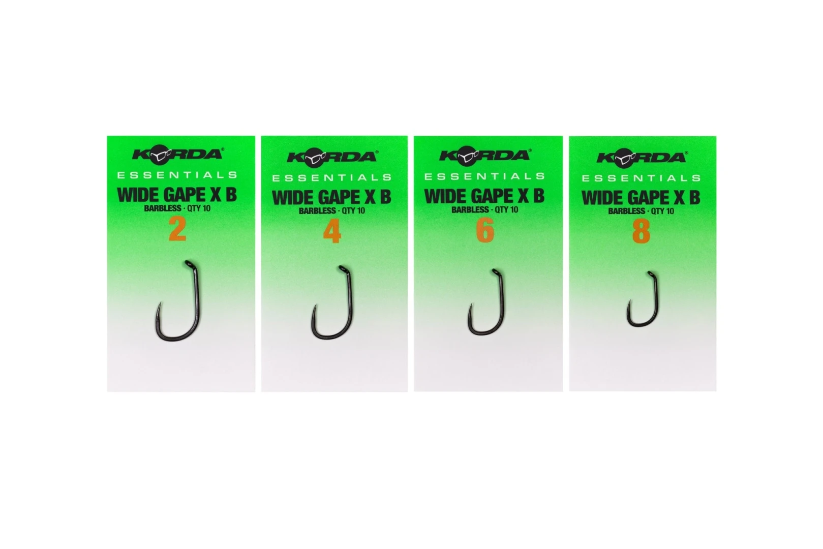 Korda Essentials Wide Gape X Hooks Barbless 2 (bezzadziorowy)