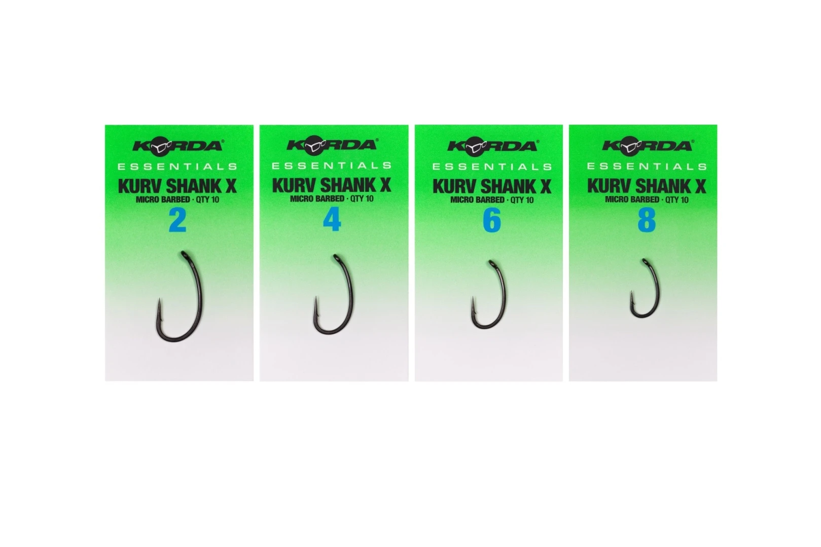 Korda Essentials Kurv Shank X Hooks  2