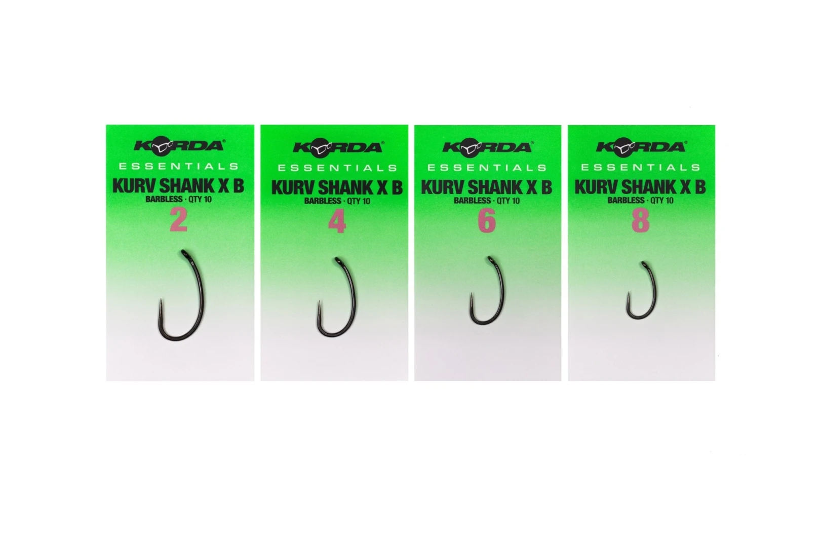 Korda Essentials Kurv Shank X Hooks Barbless 2 (bezzadziorowy)