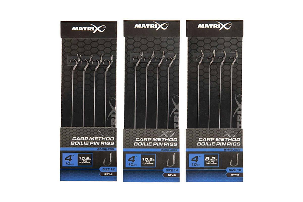Matrix X7 Carp Method Boilie Pin Rigs - 10cm   16