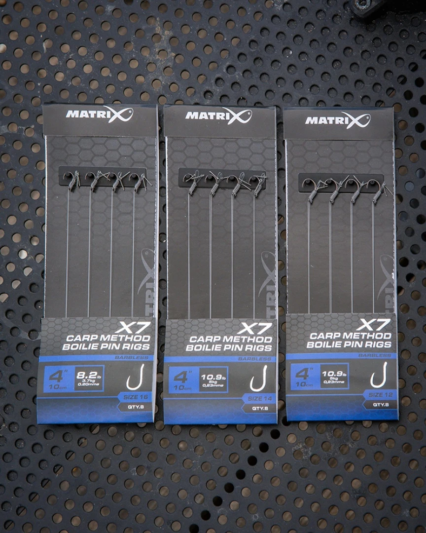 Matrix X7 Carp Method Boilie Pin Rigs - 10cm   16