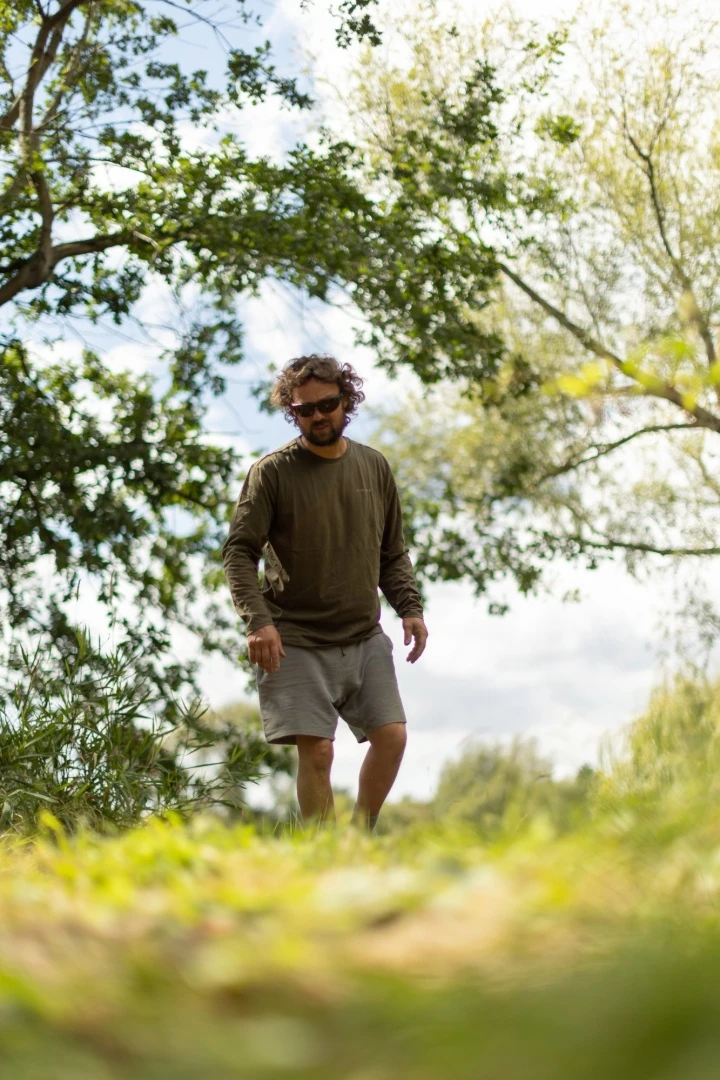 Korda Mindset Minimal LS T-Shirt - Dark Olive L