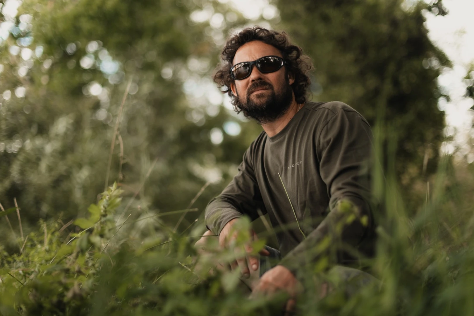 Korda Mindset Minimal LS T-Shirt - Dark Olive L