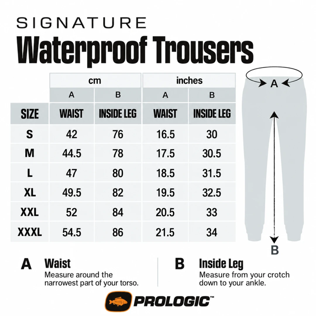 Prologic Signature Waterproof Trousers Green L