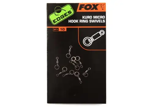 Fox Edges Kuro Micro Hook Ring Swivels 10 sztuk